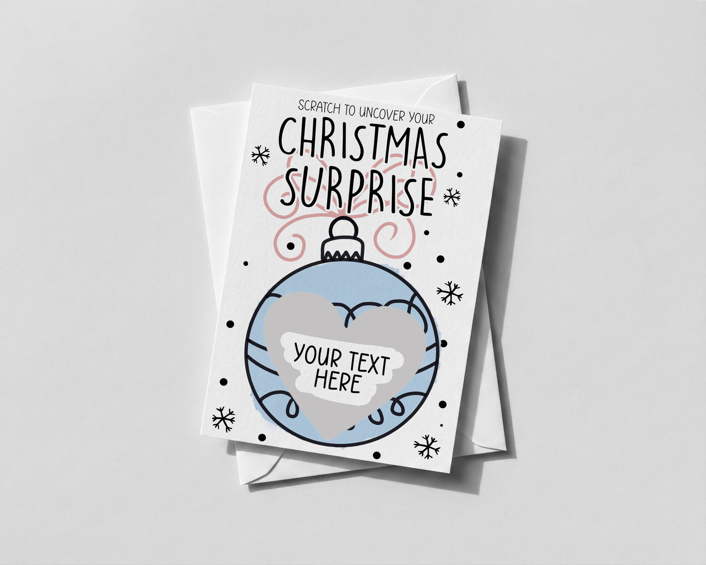 Personalised Christmas Scratch Card – Fun Surprise Reveal Xmas Gift for Friends & Family