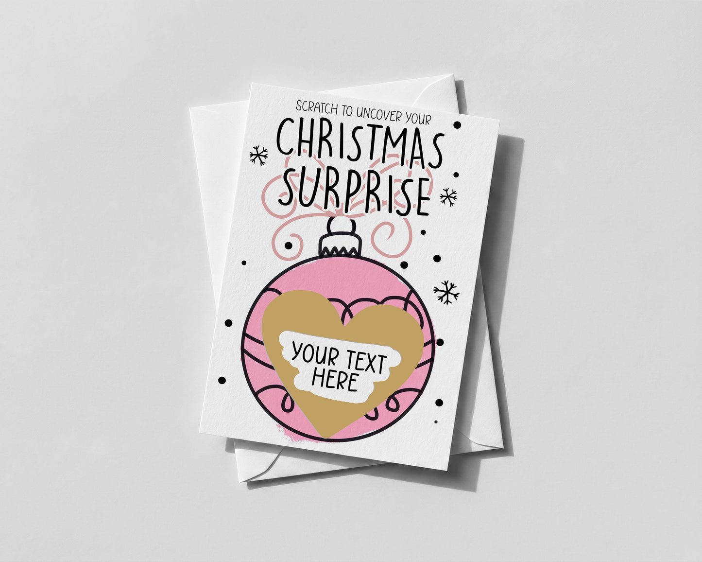 Personalised Christmas Scratch Card – Fun Surprise Reveal Xmas Gift for Friends & Family