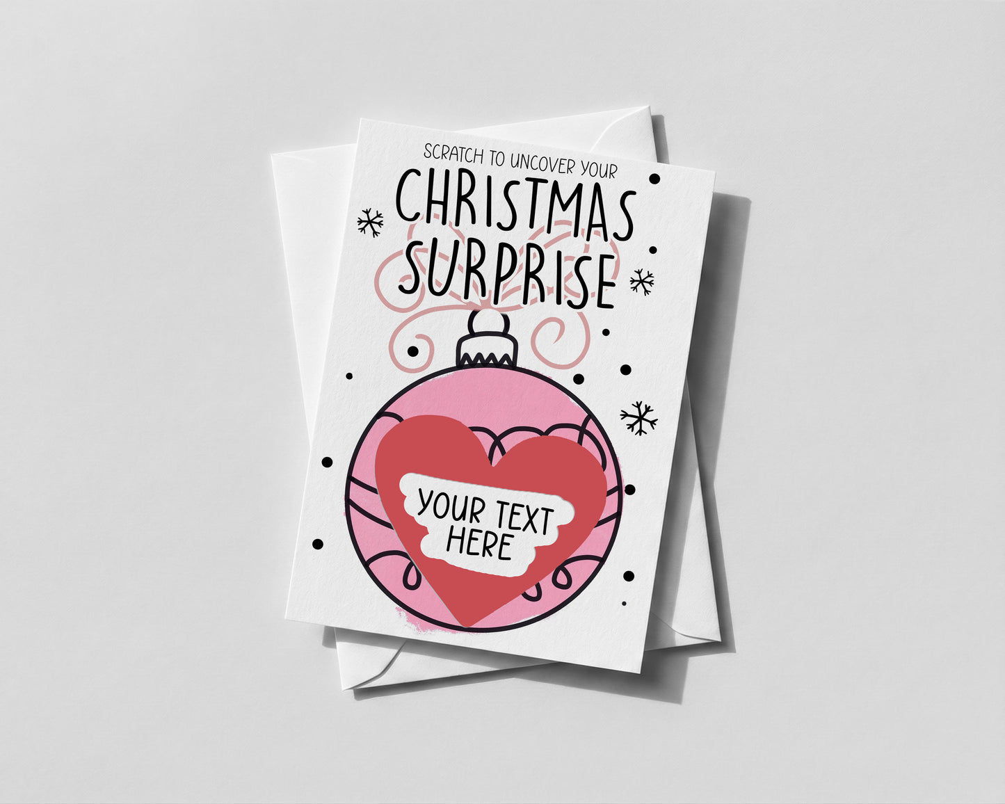 Personalised Christmas Scratch Card – Fun Surprise Reveal Xmas Gift for Friends & Family