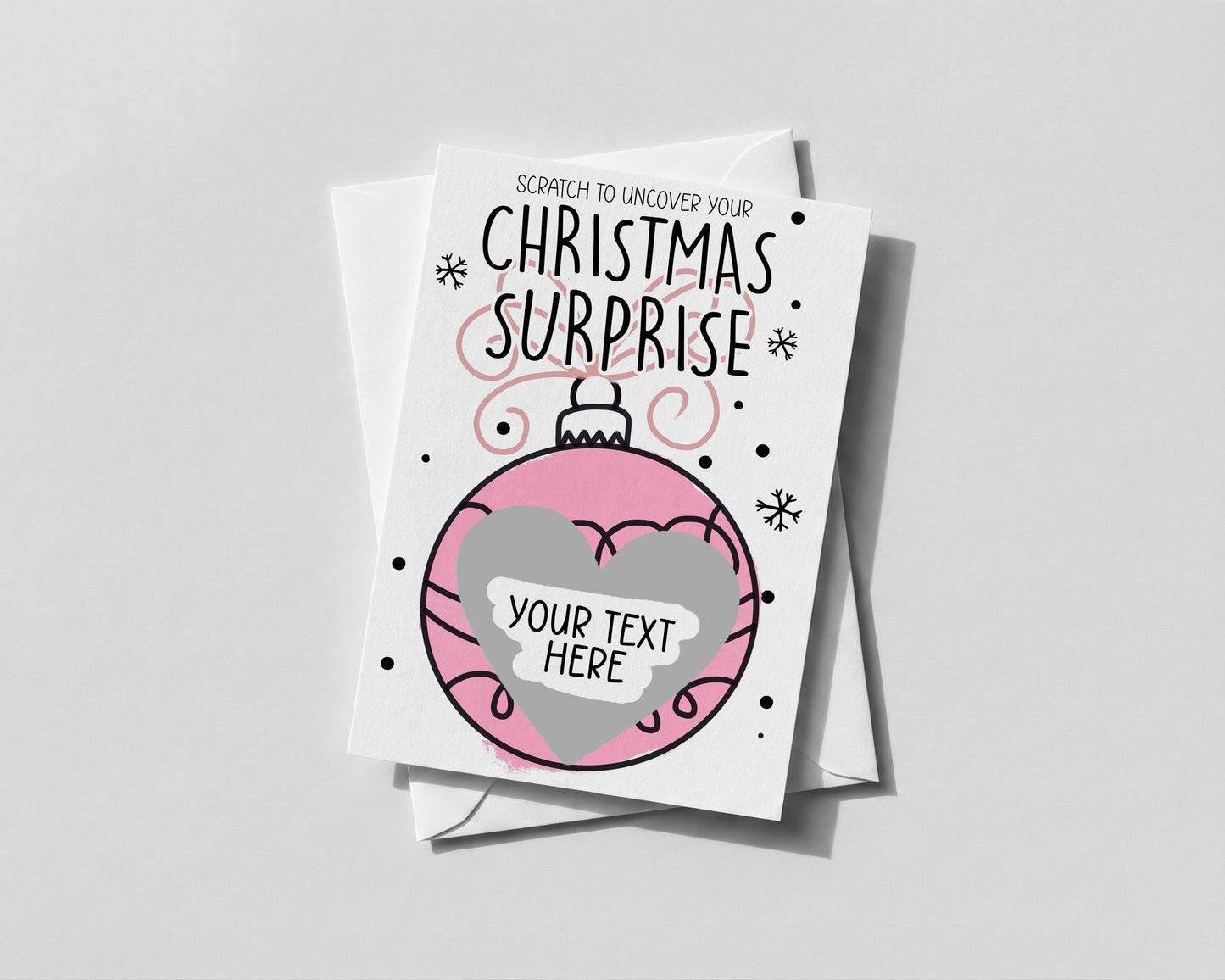 Personalised Christmas Scratch Card – Fun Surprise Reveal Xmas Gift for Friends & Family