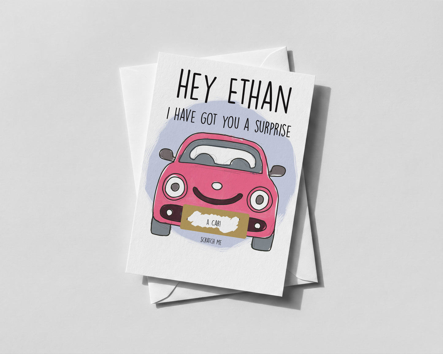 Personalised Driving Experience Scratch‑Off Card – Surprise Gift Reveal