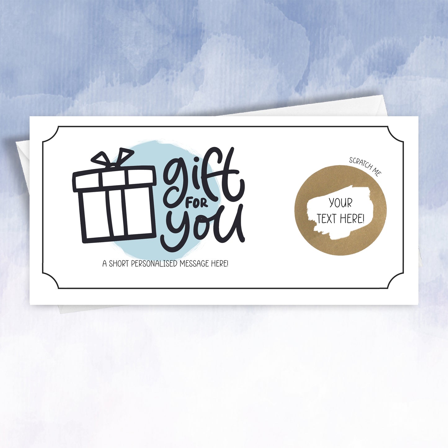 Scratch Off Experience Ticket • Personalised Gift Voucher • Holiday Reveal Card