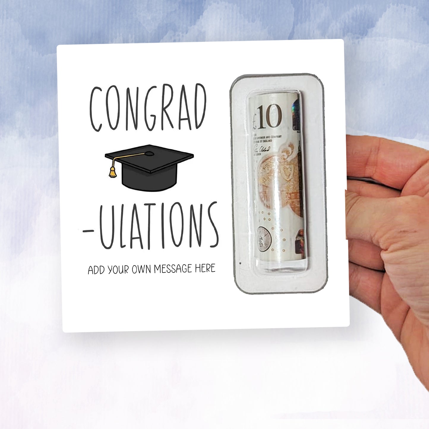 Personalised Graduation Money Wallet • You Passed Card • GCSE Exam Congratulations Gift
