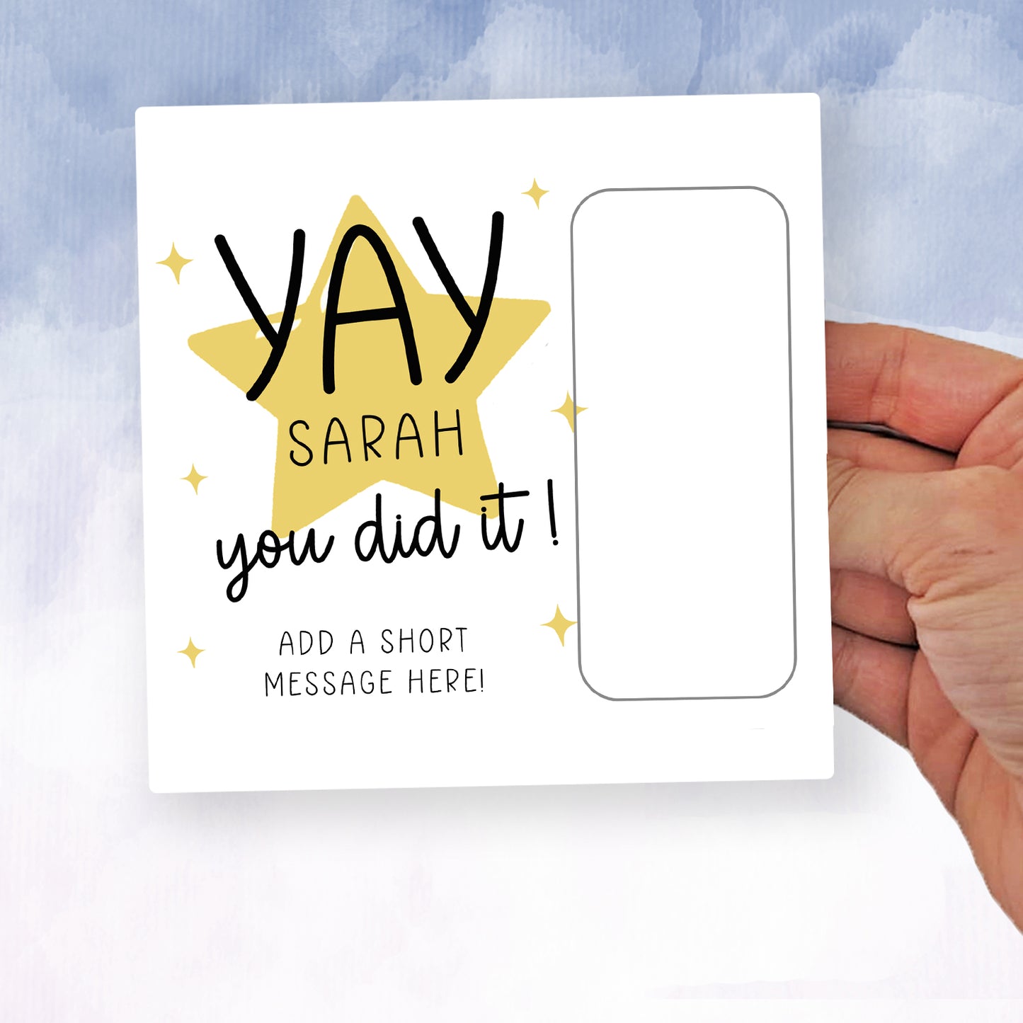 Personalised Graduation Money Wallet • You Passed Card • GCSE Exam Congratulations Gift
