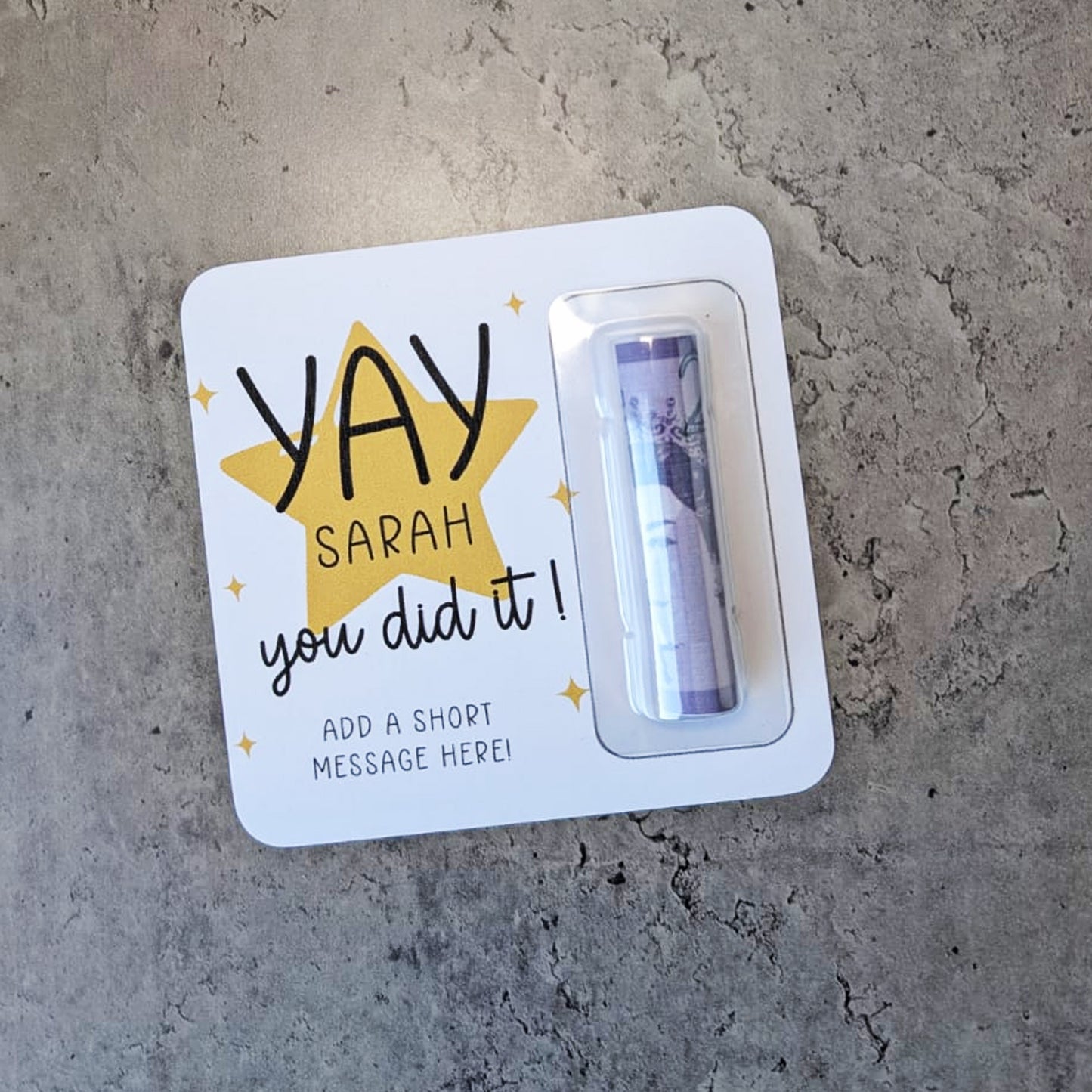 Personalised Graduation Money Wallet • You Passed Card • GCSE Exam Congratulations Gift