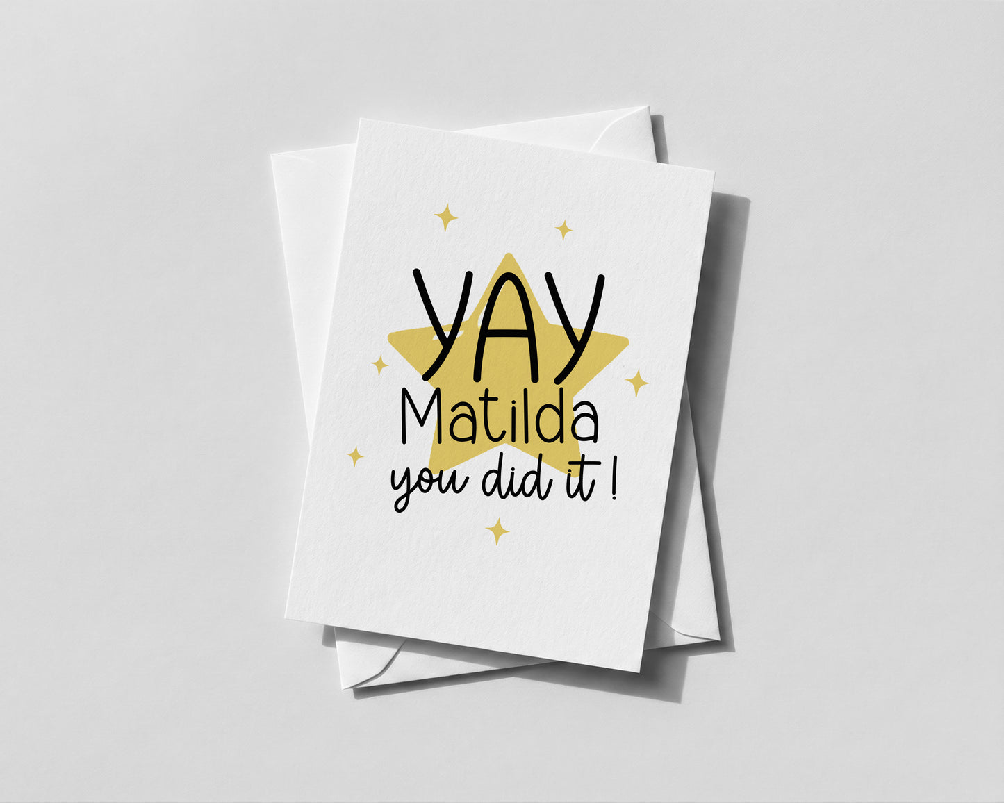 Personalised Well Done Card – Congratulations, New Job, Exam Success, Achievement Gift