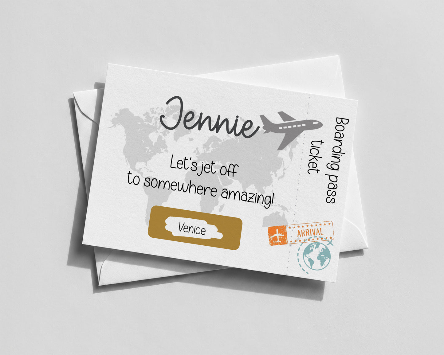 Personalised Holiday Reveal Scratch‑Off Card • Trip Surprise or Staycation Gift