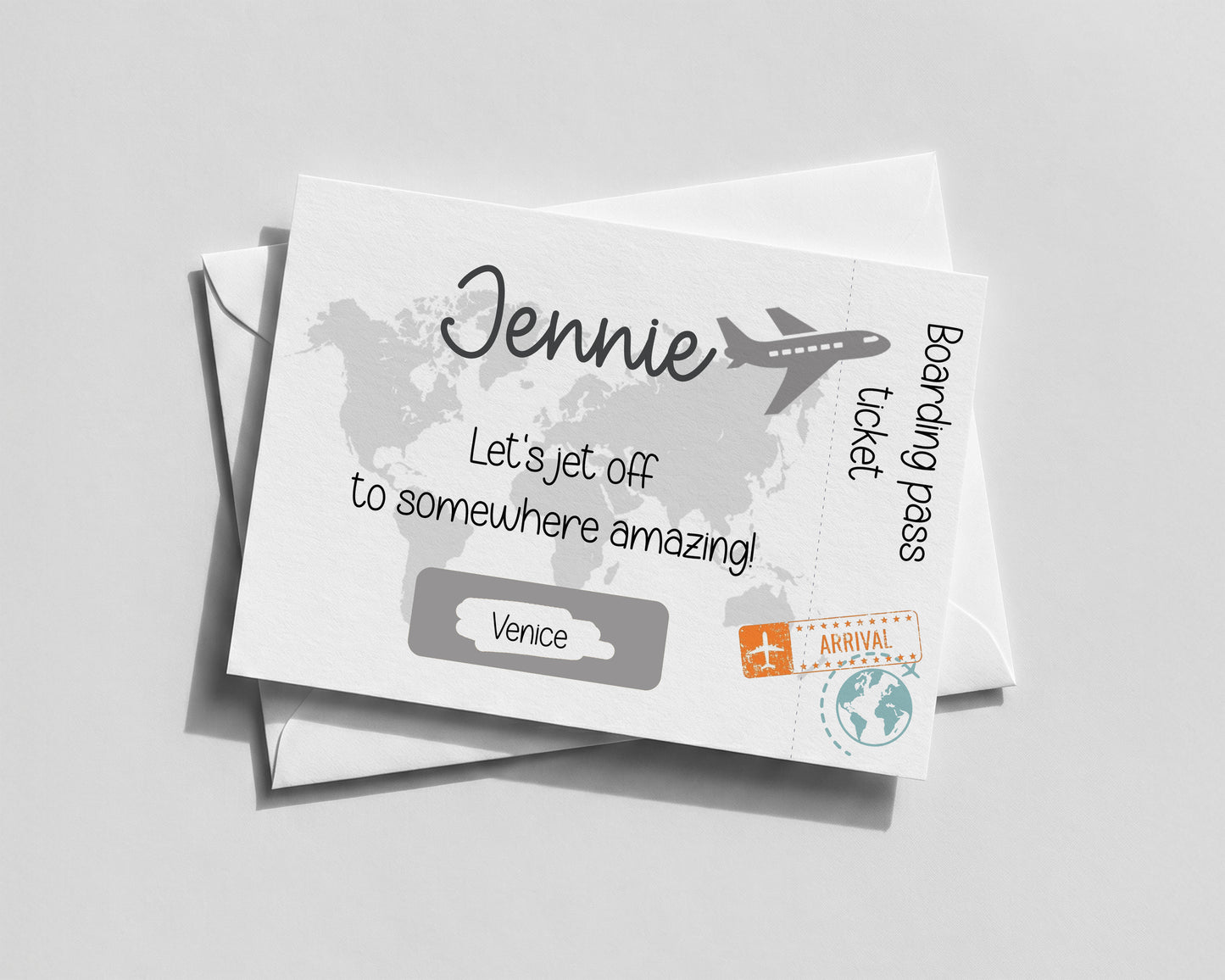 Personalised Holiday Reveal Scratch‑Off Card • Trip Surprise or Staycation Gift