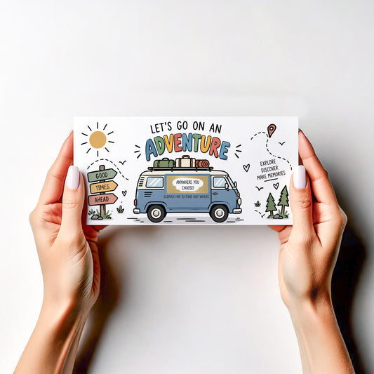 Personalised Destination Reveal Scratch Card Surprise Holiday Trip Adventure Gift