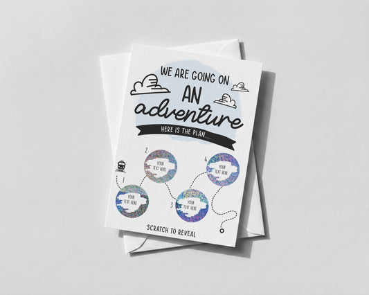 Personalised Holiday Itinerary Scratch Card | Surprise Trip Reveal | Train Travel Gift