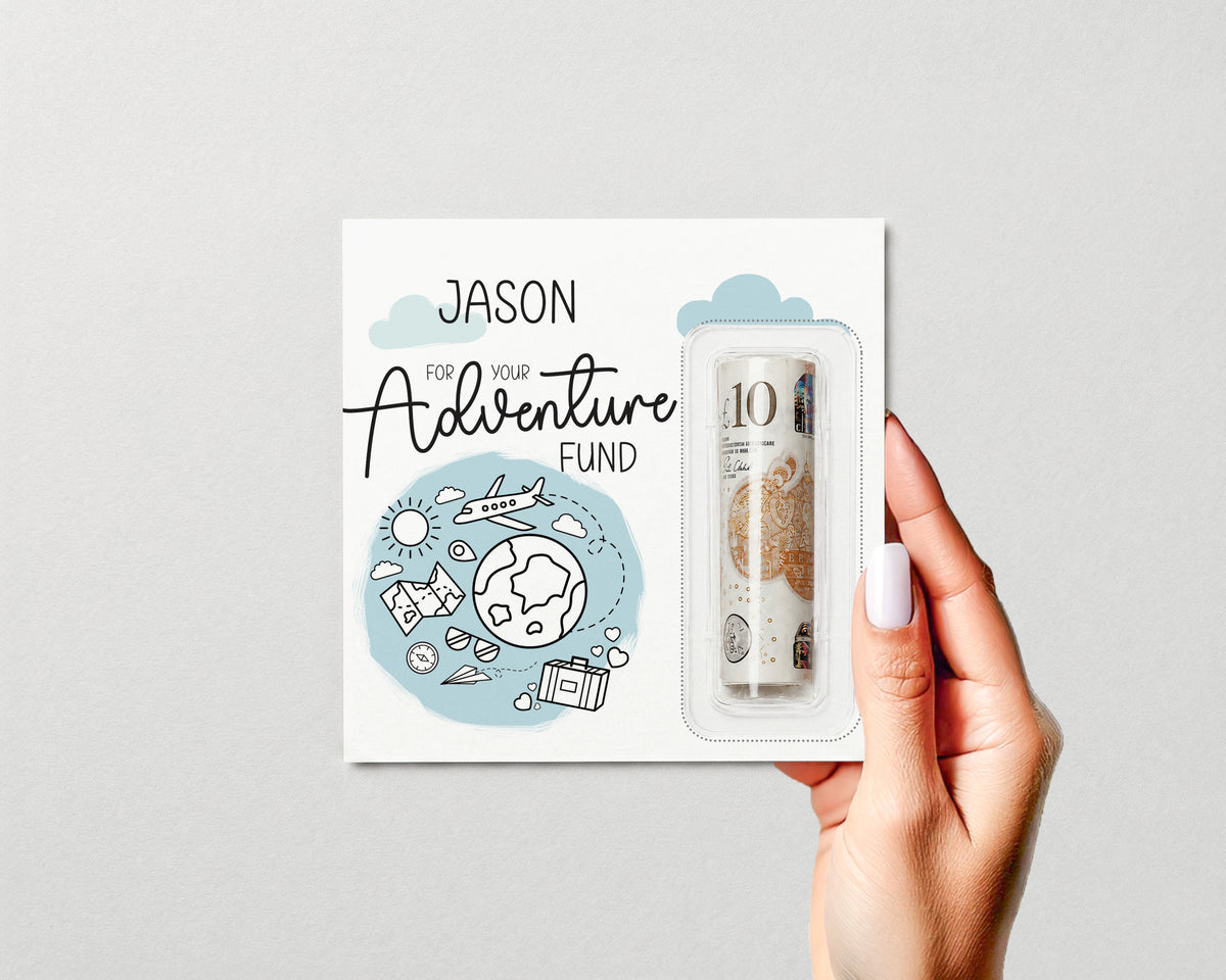Travel Money Gift Wallet • Personalised Birthday Voucher Holder • Surprise Reveal