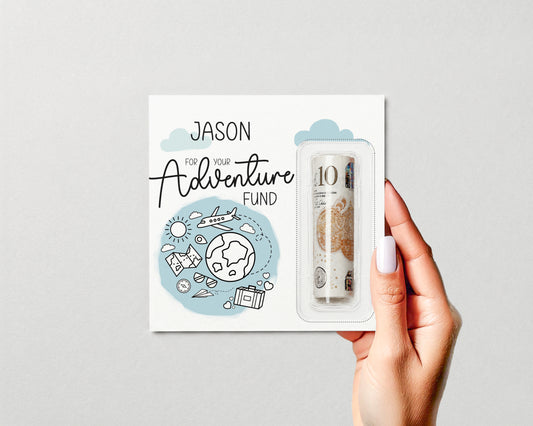 Travel Money Gift Wallet • Personalised Birthday Voucher Holder • Surprise Reveal