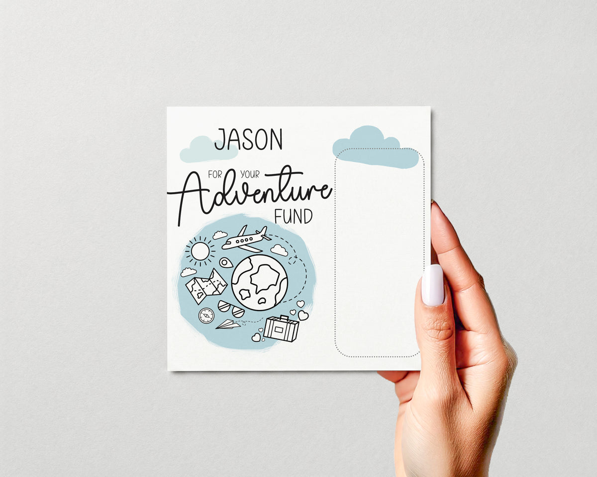 Travel Money Gift Wallet • Personalised Birthday Voucher Holder • Surprise Reveal