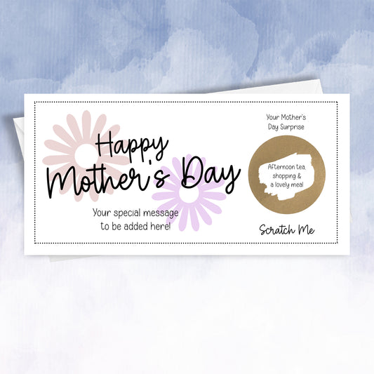 Personalised Mother's Day Surprise Scratch off