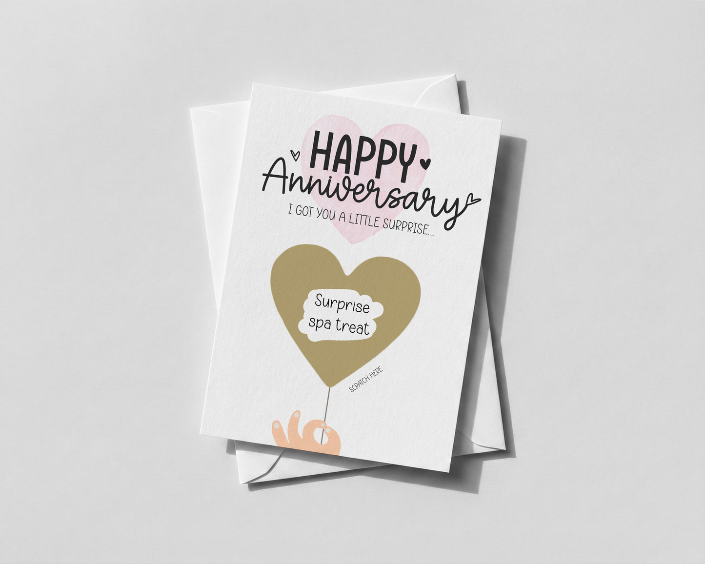 Personalised Anniversary Scratch-Off Card – Romantic Surprise Reveal Gift