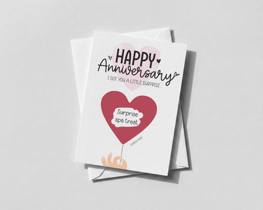 Personalised Anniversary Scratch-Off Card – Romantic Surprise Reveal Gift