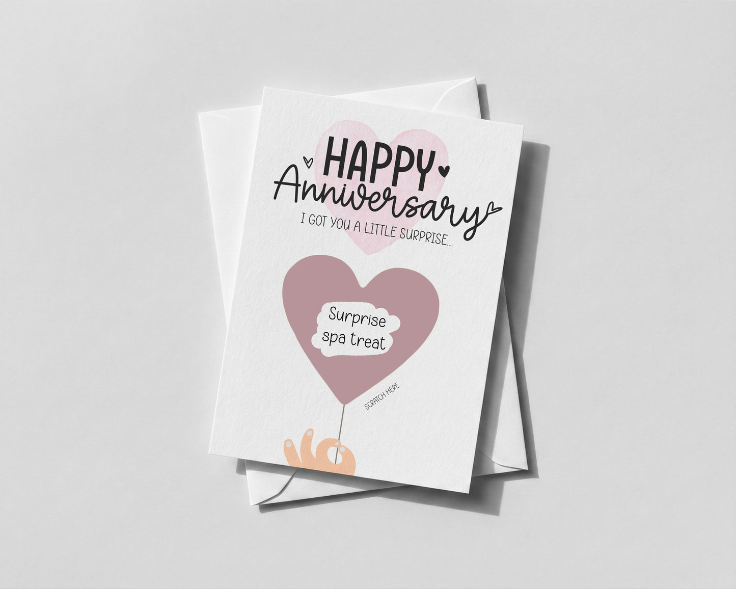 Personalised Anniversary Scratch-Off Card – Romantic Surprise Reveal Gift