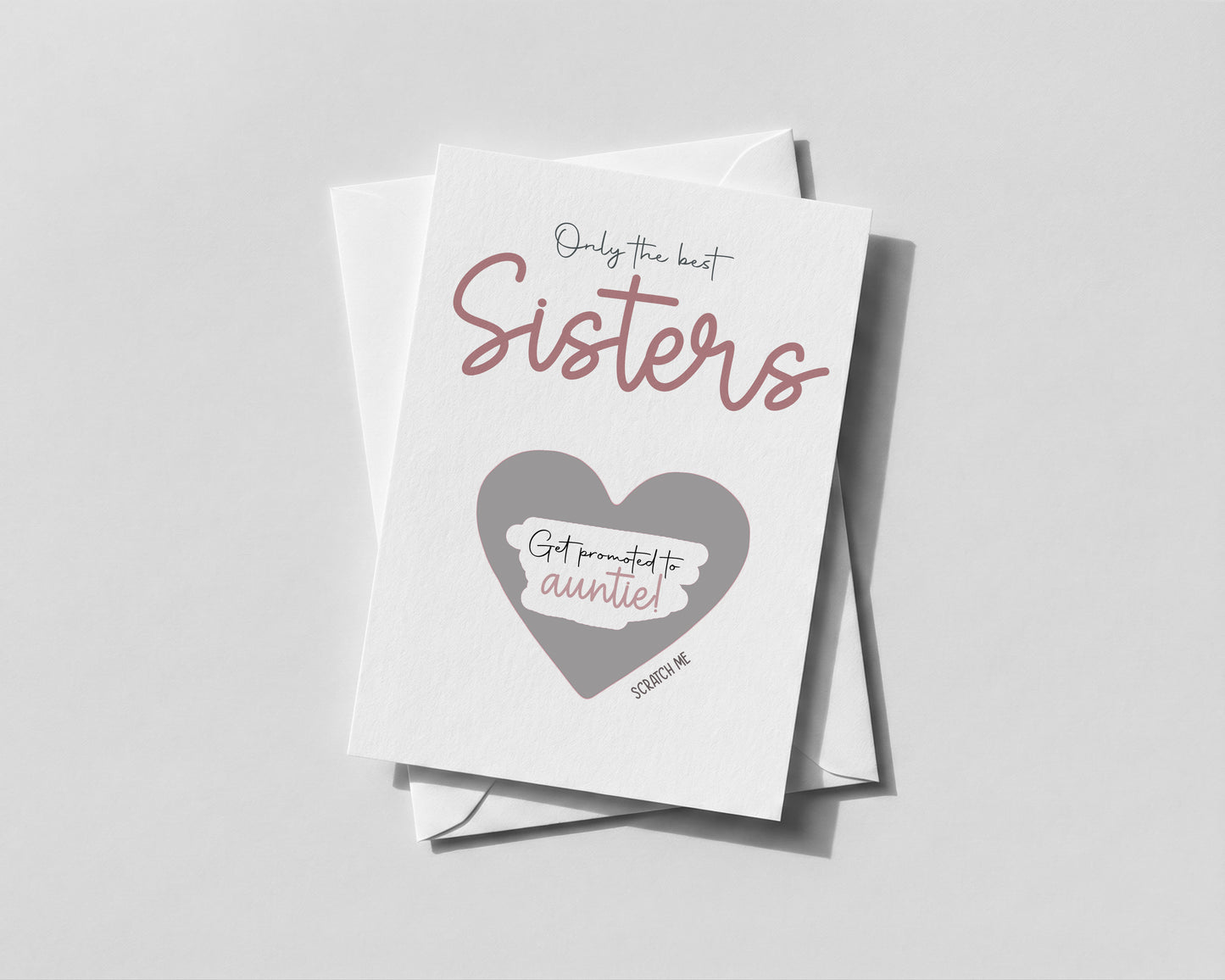 Personalised You’re Going to Be an Auntie Scratch Card – Pregnancy Reveal for Sister • Promoted to Auntie