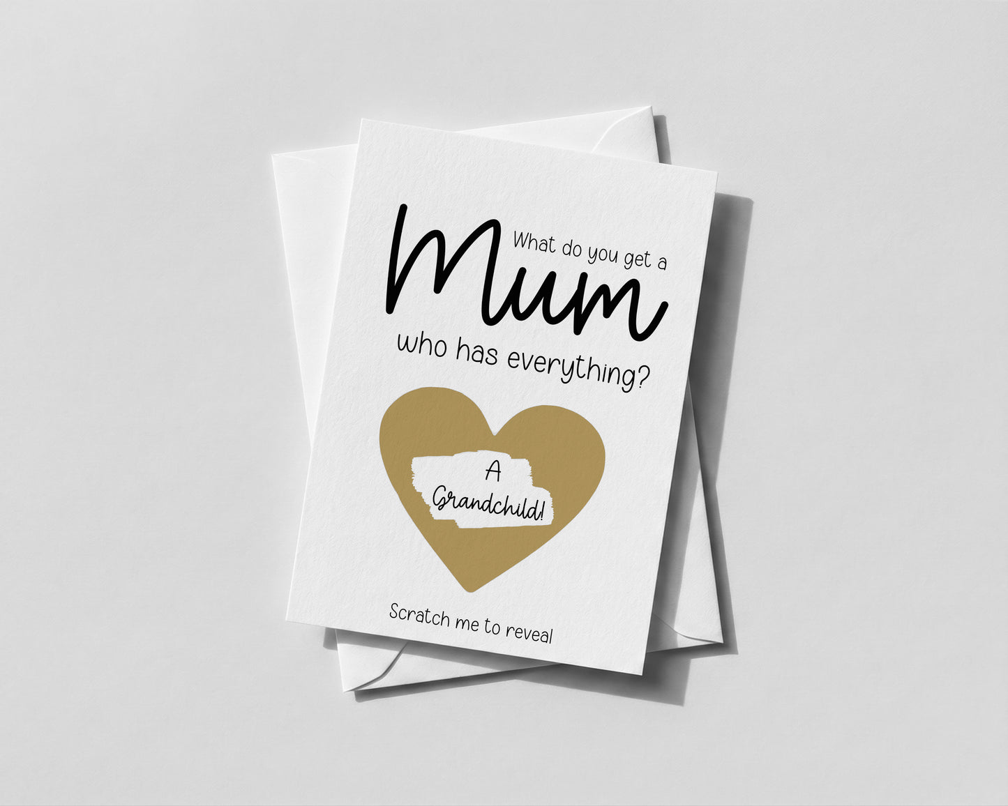 Personalised Promoted to Nan Scratch Card – Pregnancy Reveal for Mum, Grandma or Nanny Gift