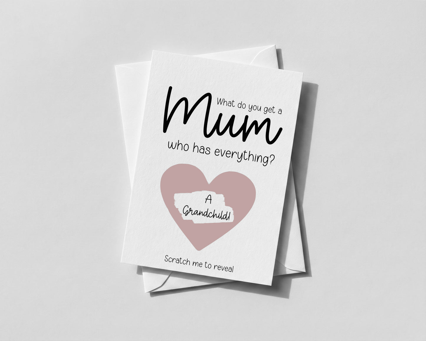 Personalised Promoted to Nan Scratch Card – Pregnancy Reveal for Mum, Grandma or Nanny Gift