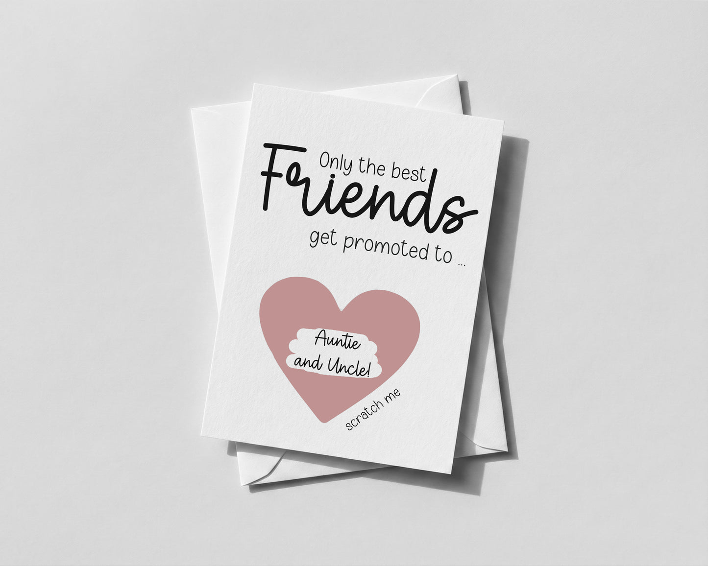 Pregnancy Reveal Scratch Card Surprise Baby Announcement Auntie or Uncle Reveal