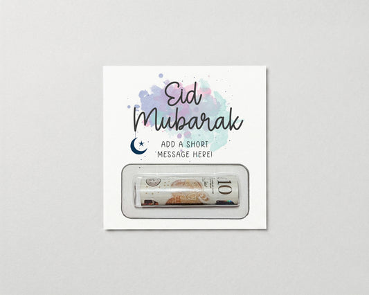 Personalised Eid Gift Money Wallet • Eid Mubarak Card • Religious Money Holder