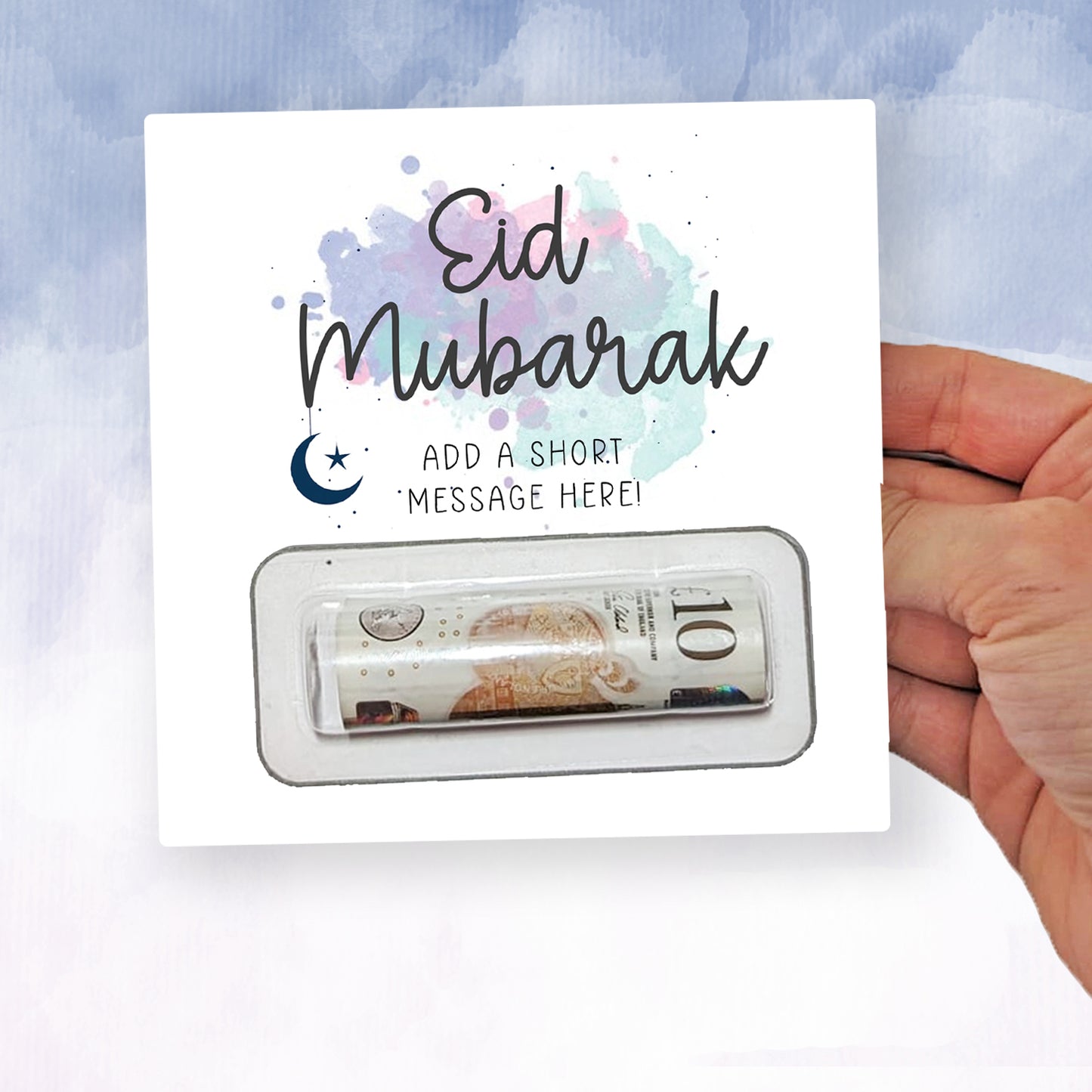 Personalised Eid Gift Money Wallet • Eid Mubarak Card • Religious Money Holder