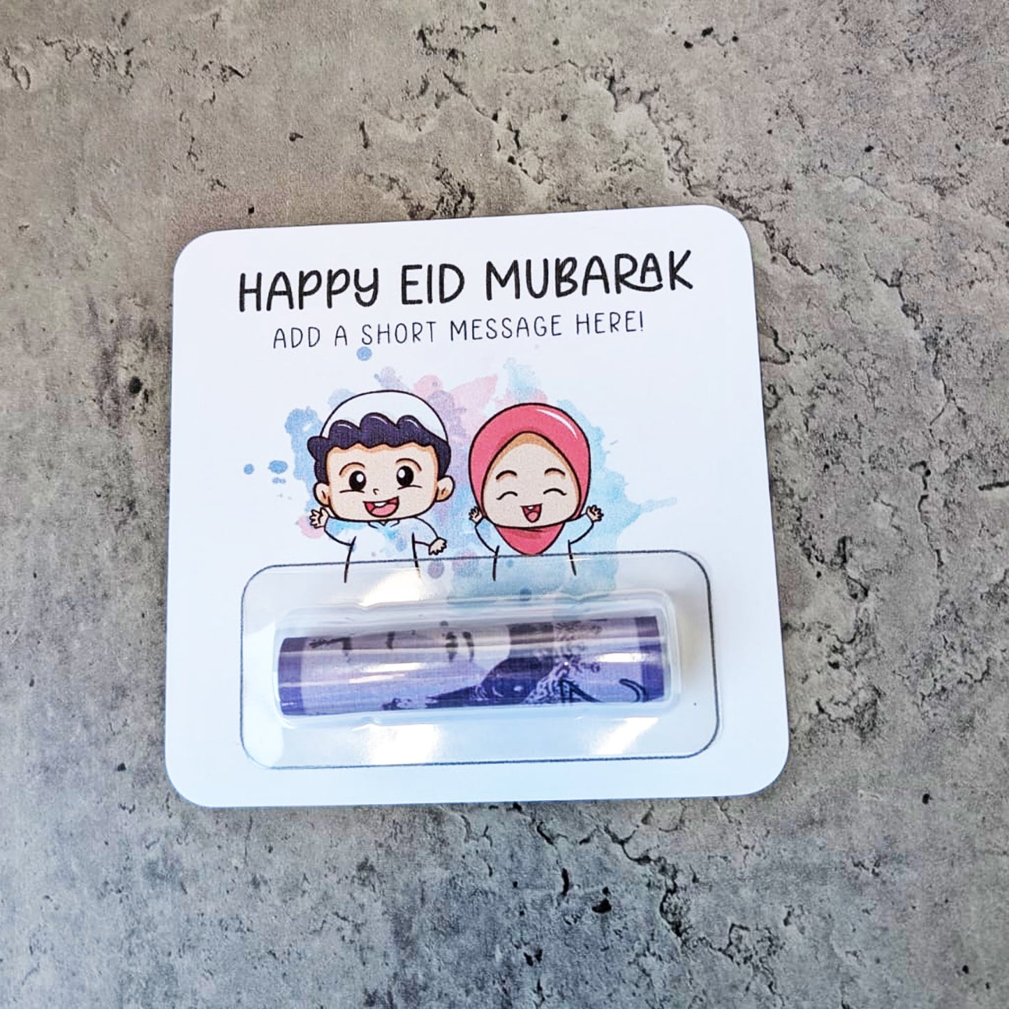 Personalised Eid Mubarak Kids Money Card Wallet – Islamic Gift • Cash Envelope • Religious Present