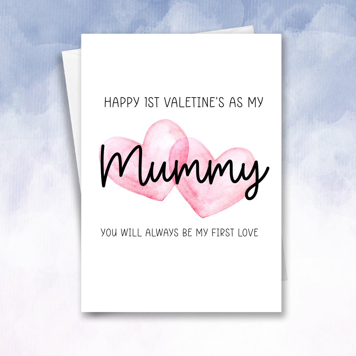 Personalised parent or grandparents 1st love baby valentines card