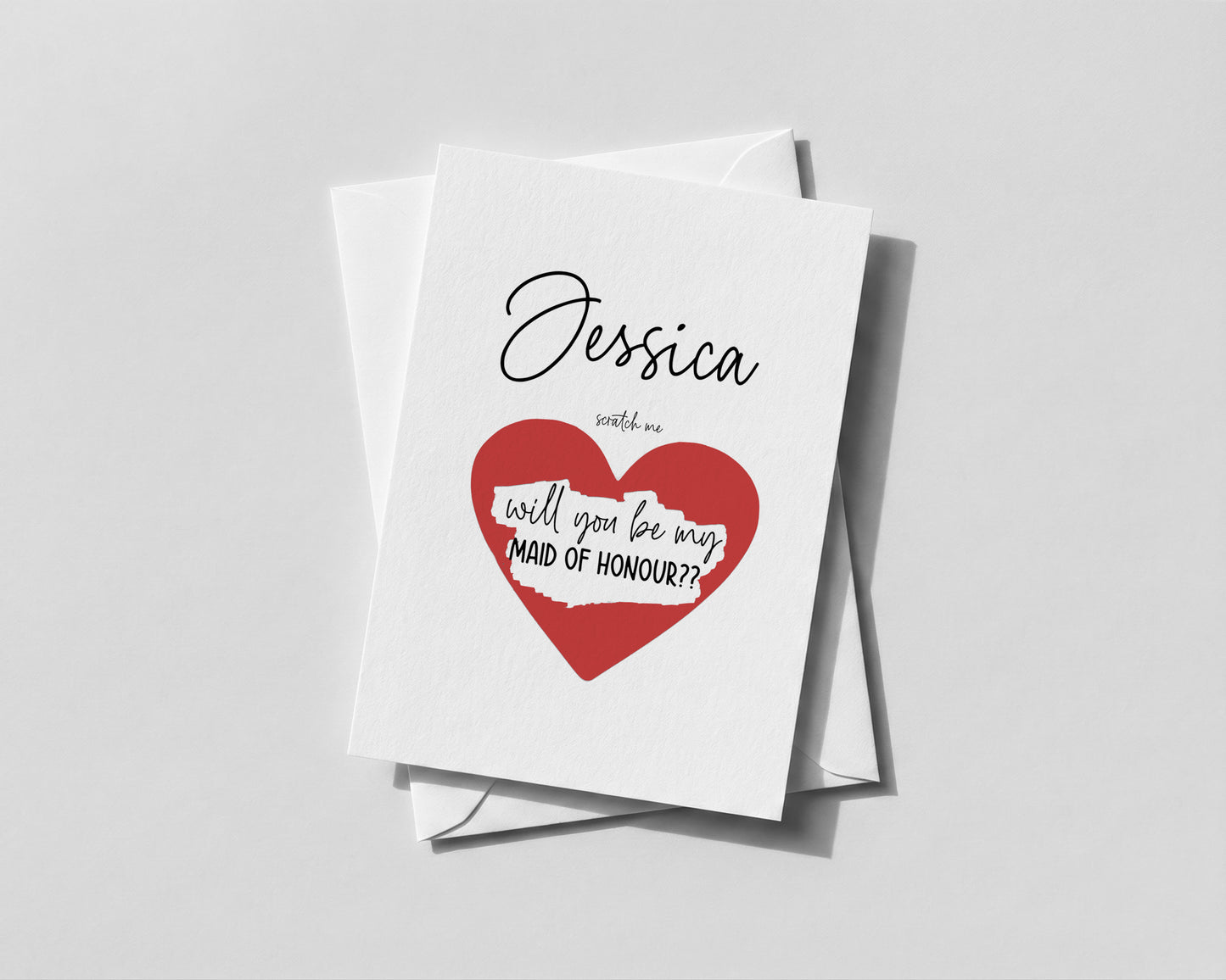 Personalised Bridesmaid Proposal Scratch Card – Will You Be My Bridesmaid / Maid of Honour Reveal – Sister Friend Gift