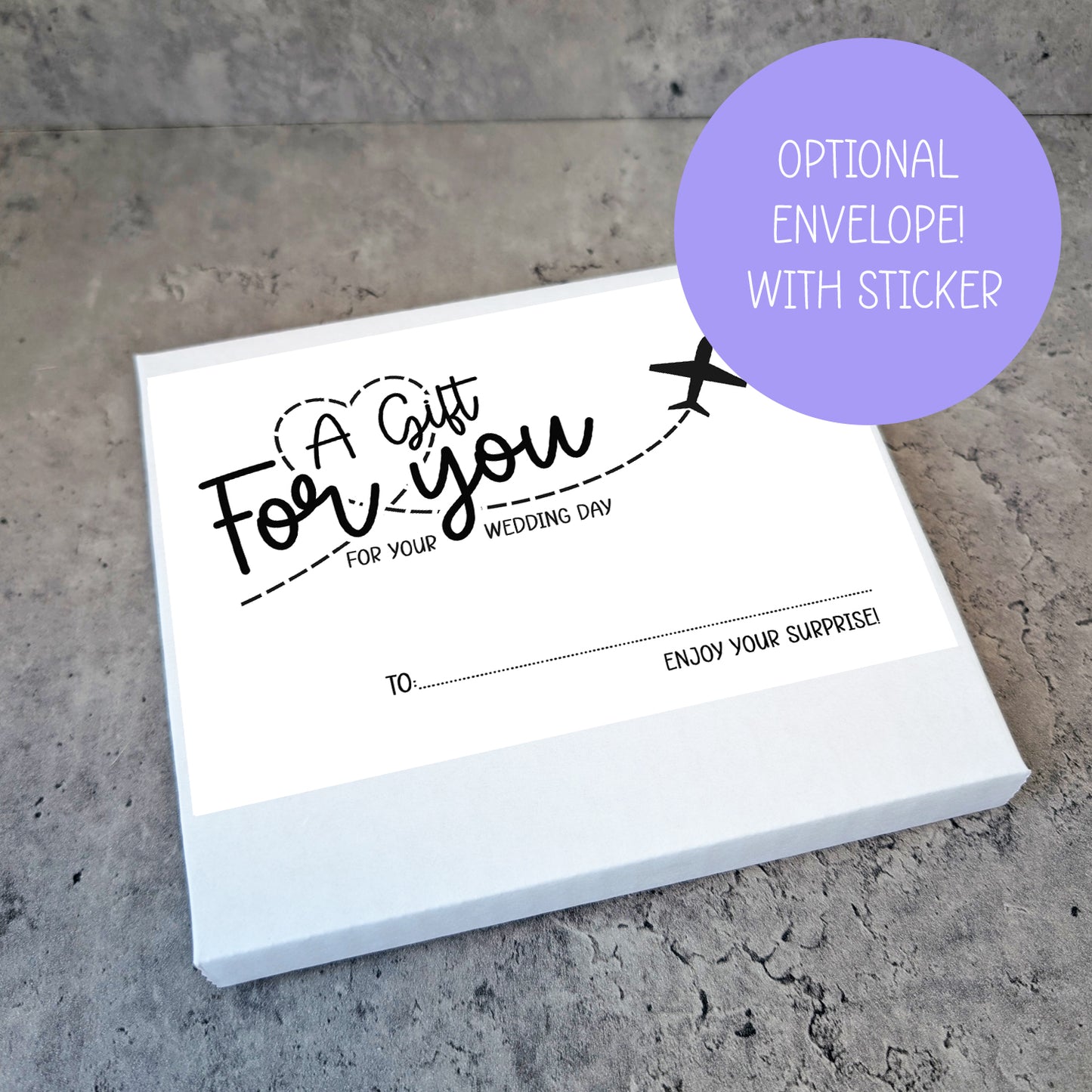 Personalised Mr & Mrs Honeymoon Money Gift Wallet • Wedding Keepsake Envelope