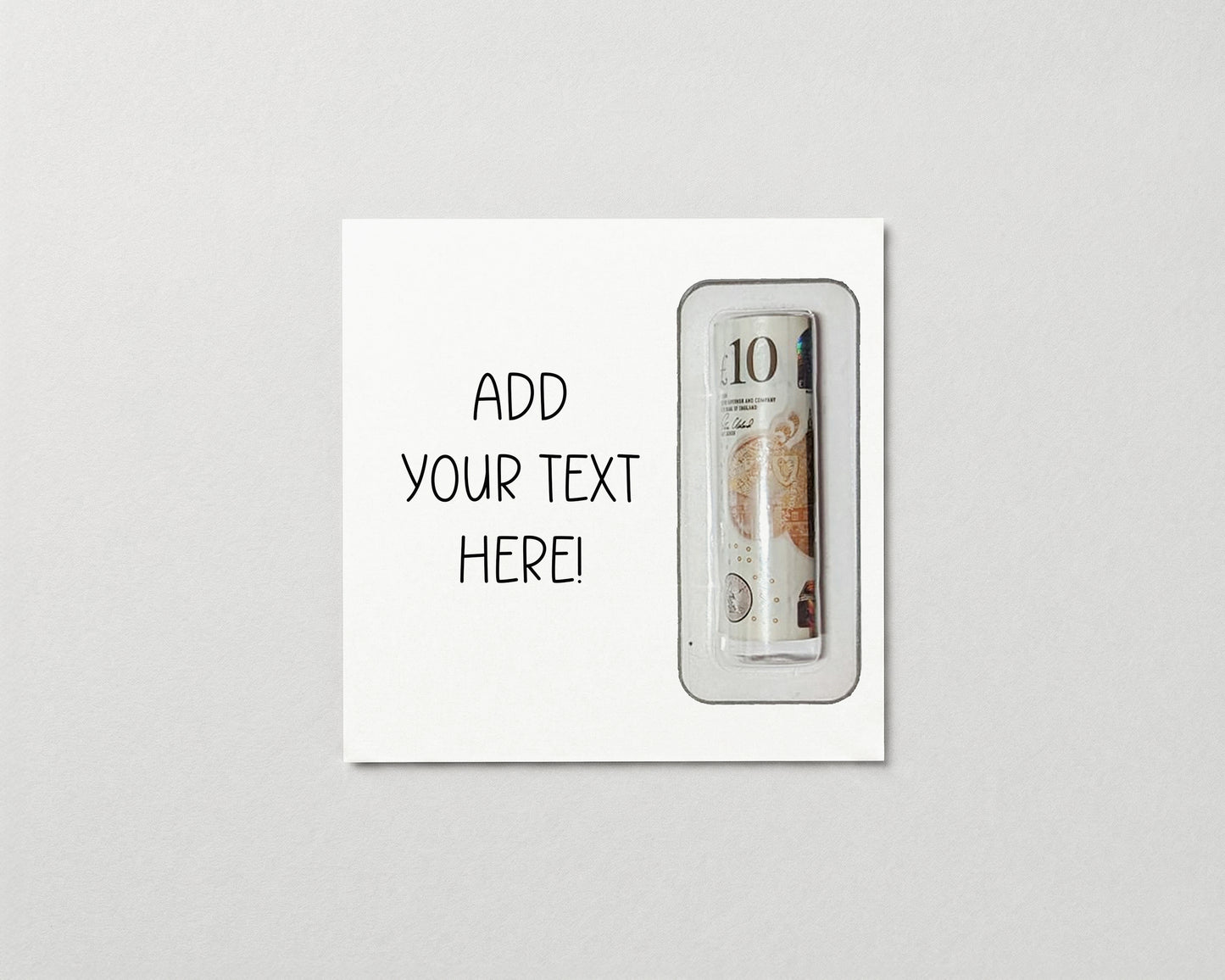 Personalised Money Card Wallet • Custom Birthday Gift • Create Your Own Text