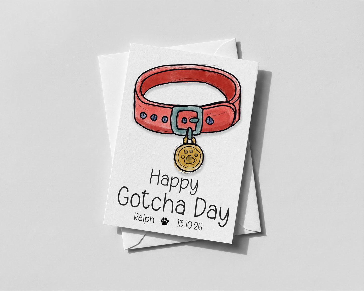 Personalised Dog Adoption Card, New Dog Rescue, Gotcha Day Card, Puppy