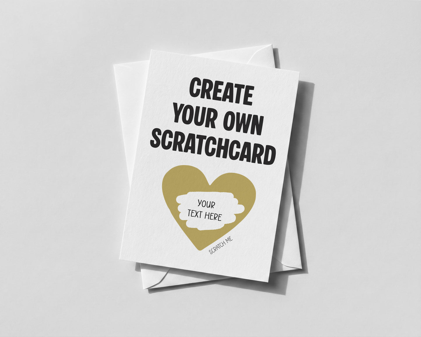 Personalised Create Your Own Scratch Card – Custom Message • Font • Text Reveal – Any Occasion