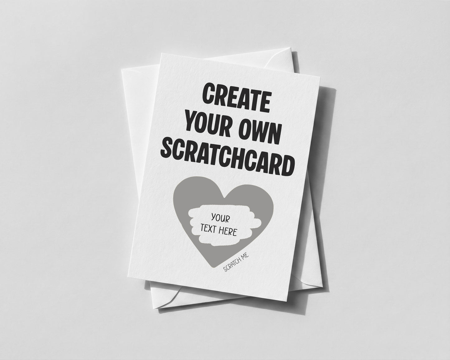 Personalised Create Your Own Scratch Card – Custom Message • Font • Text Reveal – Any Occasion