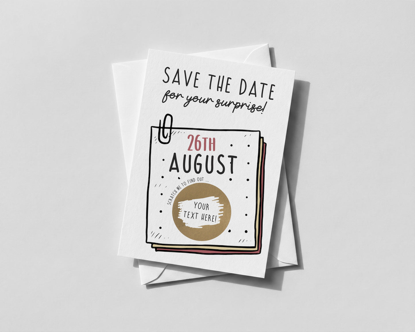 Personalised Adventure Reveal Card – Save the Date Surprise | experience reveal Birthday card
