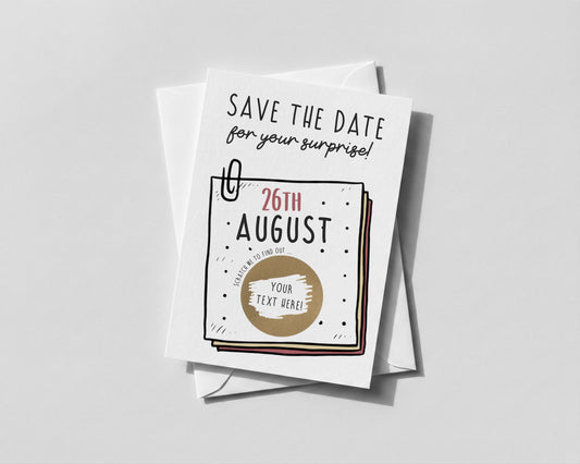 Personalised Adventure Reveal Card – Save the Date Surprise | experience reveal Birthday card