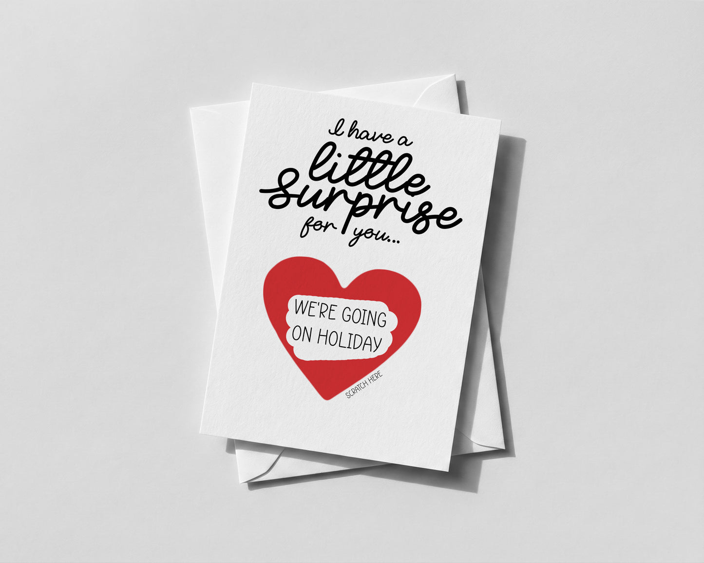 Personalised Guess What Scratch‑Off • Holiday Staycation Spa Adventure Reveal Card