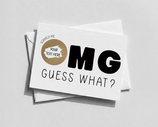Personalised Scratch Reveal Card | Holiday Surprise | Guess What | OMG Gift Idea