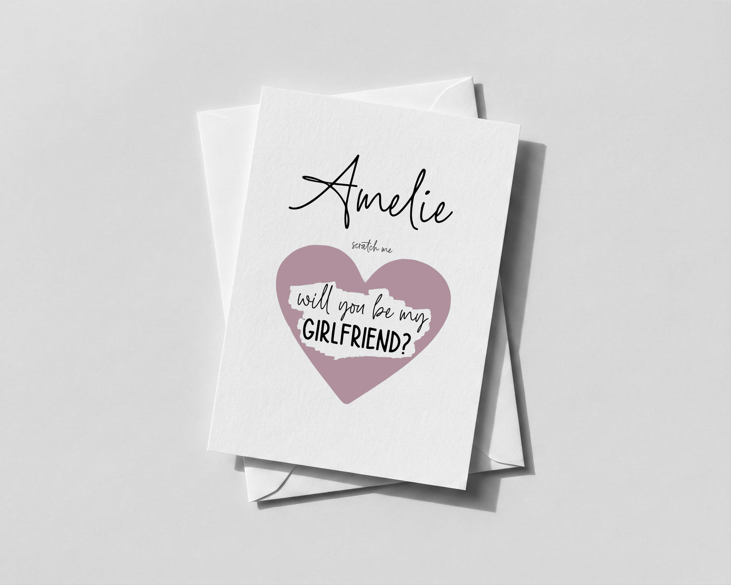 - Personalised Scratch-Off “Be My Girlfriend” Card  Romantic Proposal for Partner or Boyfriend