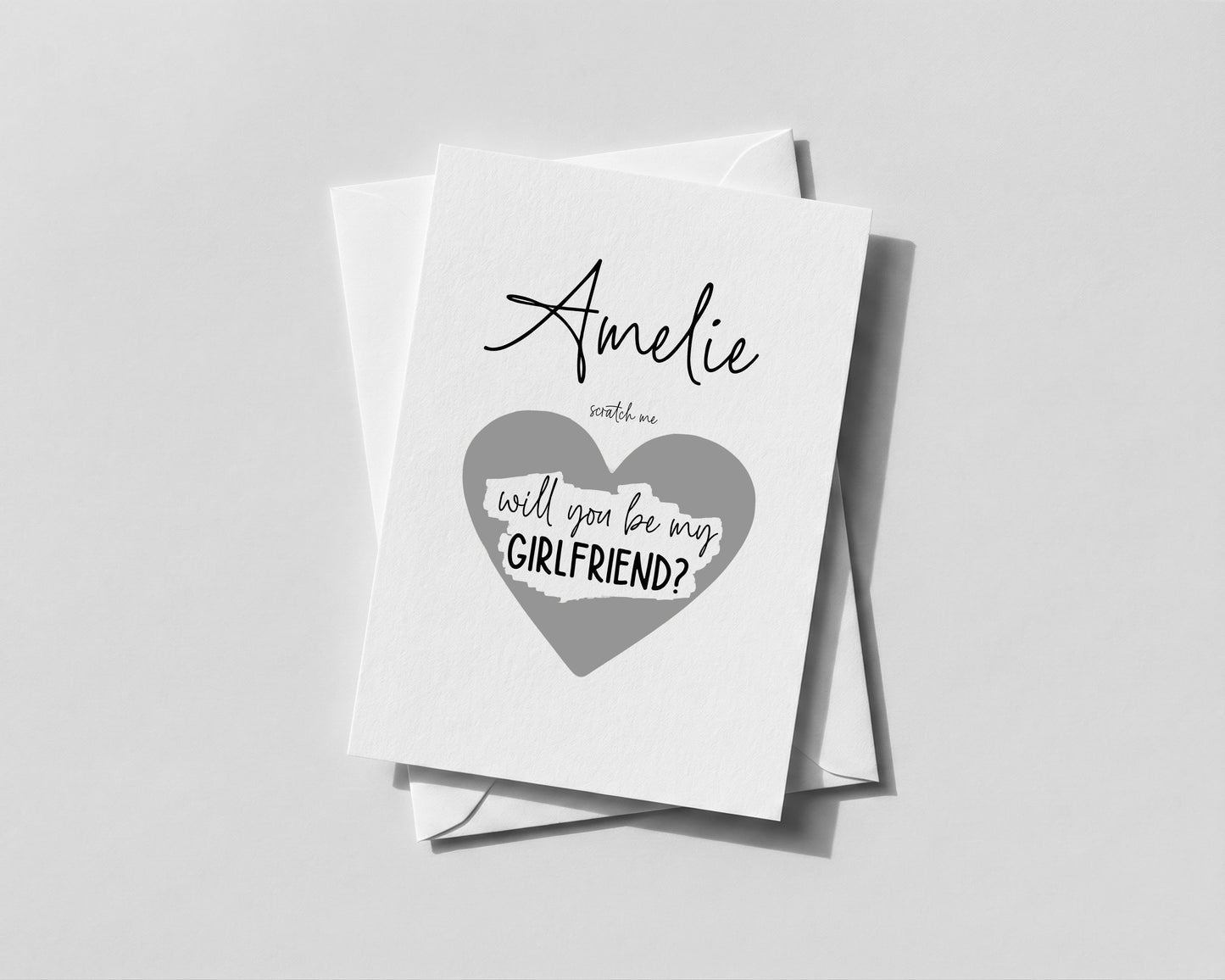 - Personalised Scratch-Off “Be My Girlfriend” Card  Romantic Proposal for Partner or Boyfriend